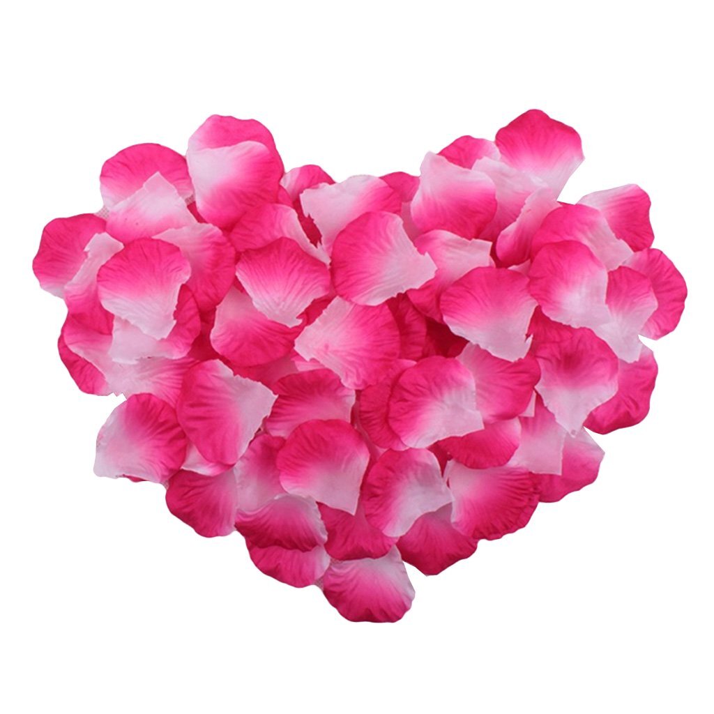 100 Wedding Bridal Flower Rose Petals (Ivory & Pink)