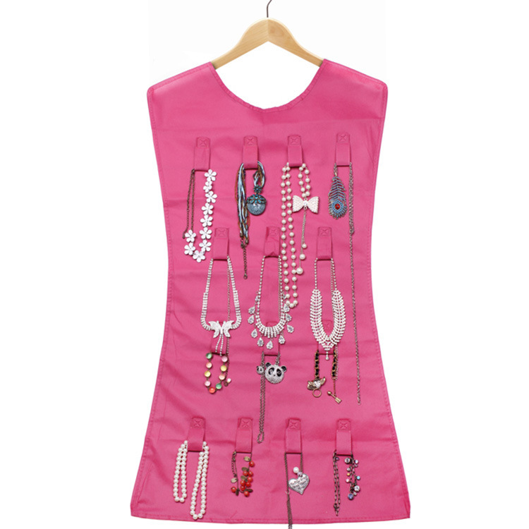 Cute Little Dress Jewellery Storage Hanger (HOT PINK)