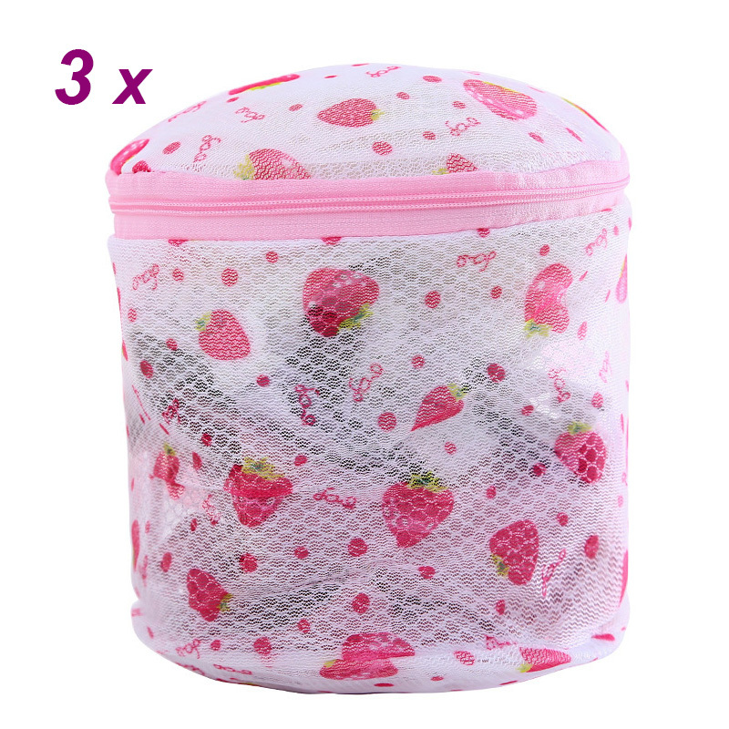 3 X Bra Wash Bag Lingerie Laundry Mesh Washing Bags