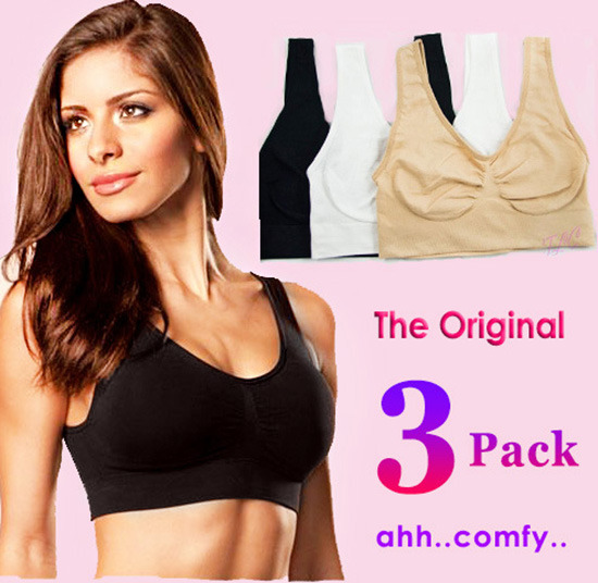 3 x Pack Seamless Sports Bras (Original XXXL)