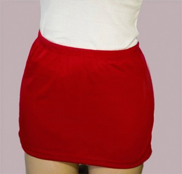 Ladies Red Short Stretch Mini Skirt XS Size 8