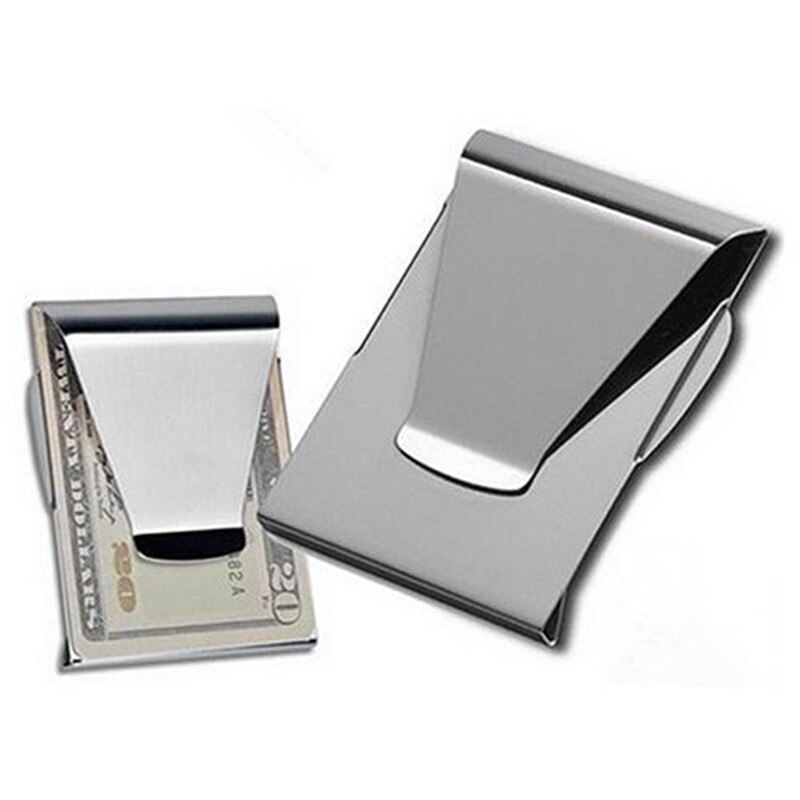 Stainless Steel Slim Money Clip Card Holder 