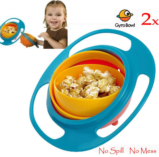  2 x No Spill Gyro Bowl