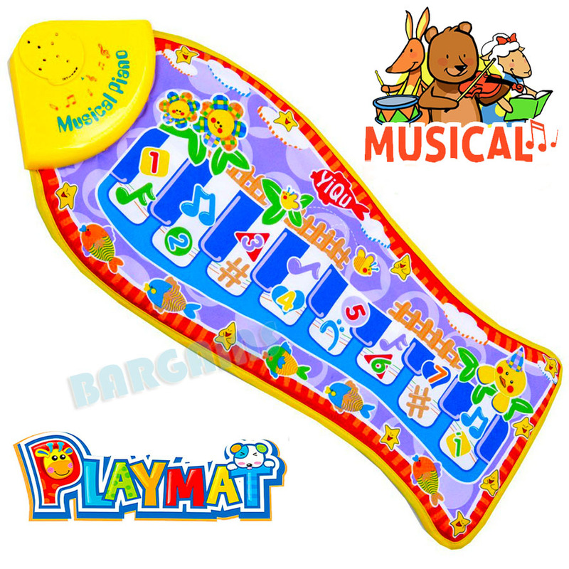 Musical Fish Piano Gym Baby Play Mat