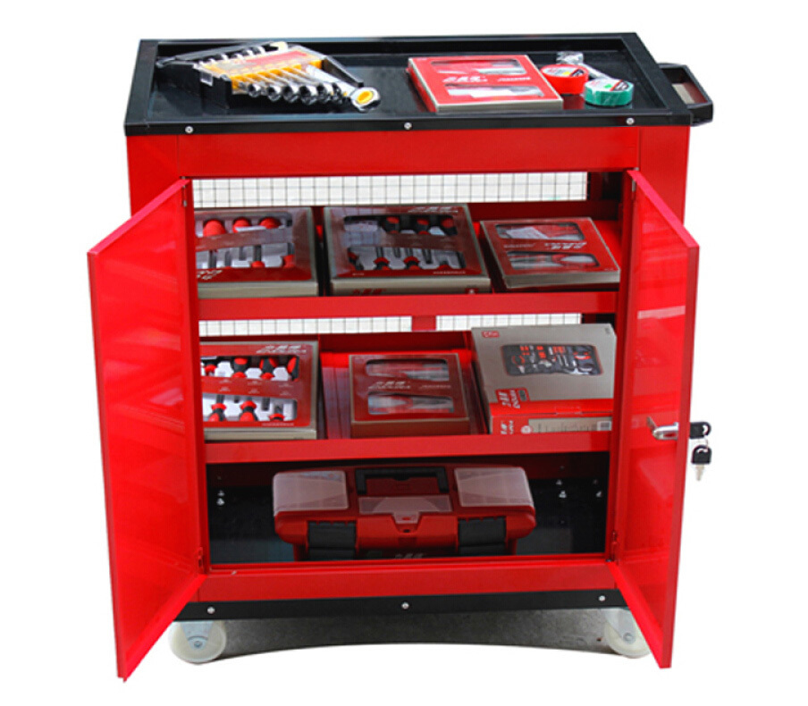 Large Lockable Toolbox Cabinet Tool Trolley