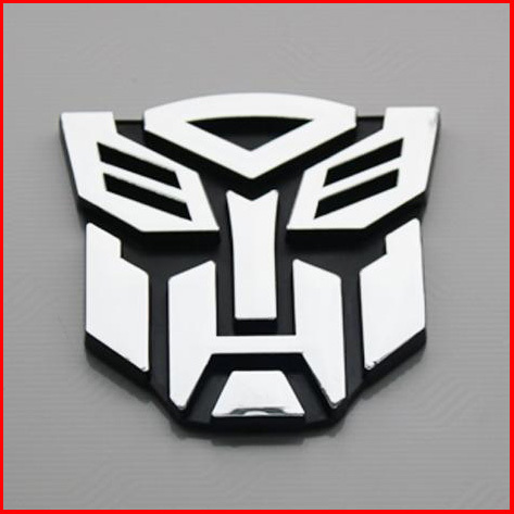 3D Transformer Autobot Badge Chrome Emblem Car Sticker Auto Transformers