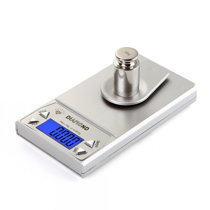 0.001g Diamond Milligram Digital Precision Pocket Scale 50 Gram