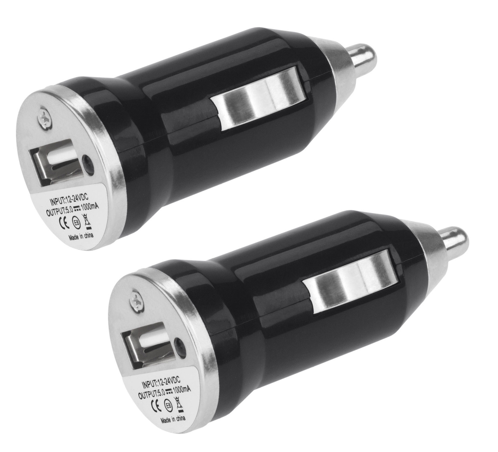 2 x USB Car Charger Cigarette Lighter Converter