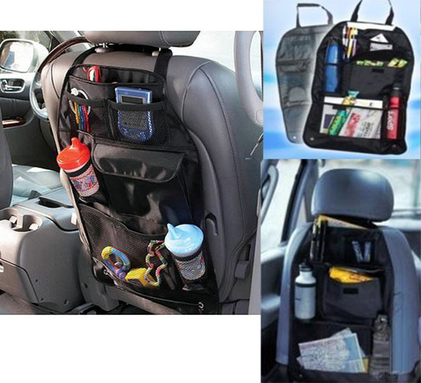 Car Back Seat Organizer (Black)