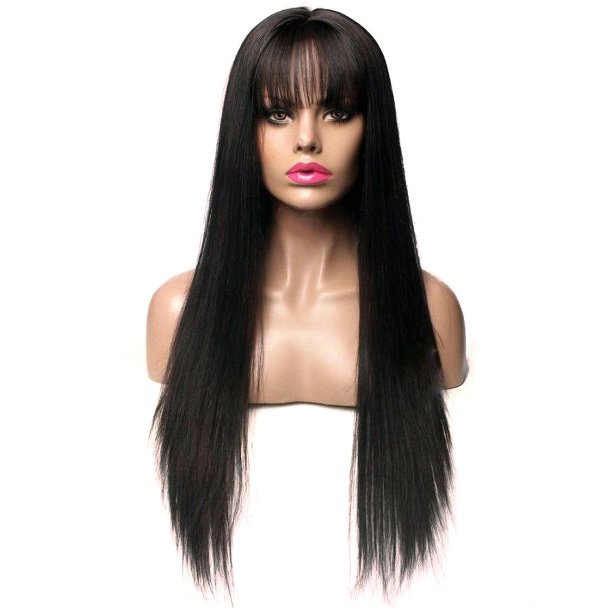 Black Long Straight Hair Wig 