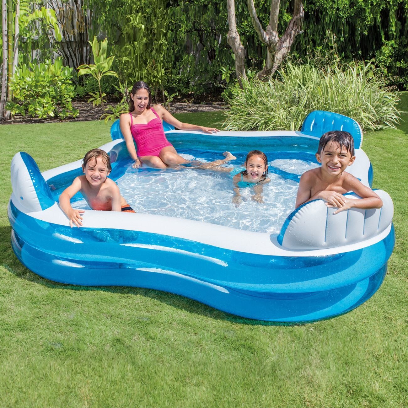 Intex Swim Center Family Lounge Swimming Pool 