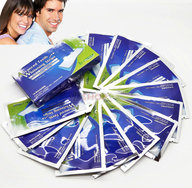 28 Strips Advanced Teeth Whitening Strips Tooth Whitener 