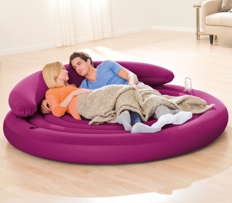 Intex Inflatable Round Sofa Air Lounge Couch 