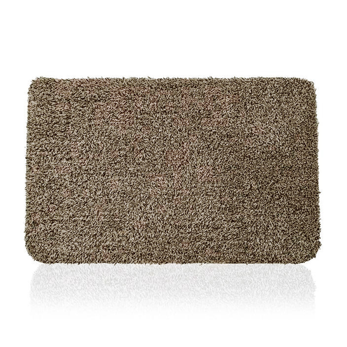 Super Absorbent Clean Step Mat Microfibre Doormat Traps Dirt Water (Brown)