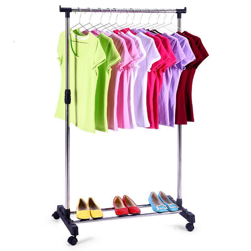 Portable Stainless Steel Clothes Organizer Hanger Rack Garment Coat Cloth Dryer