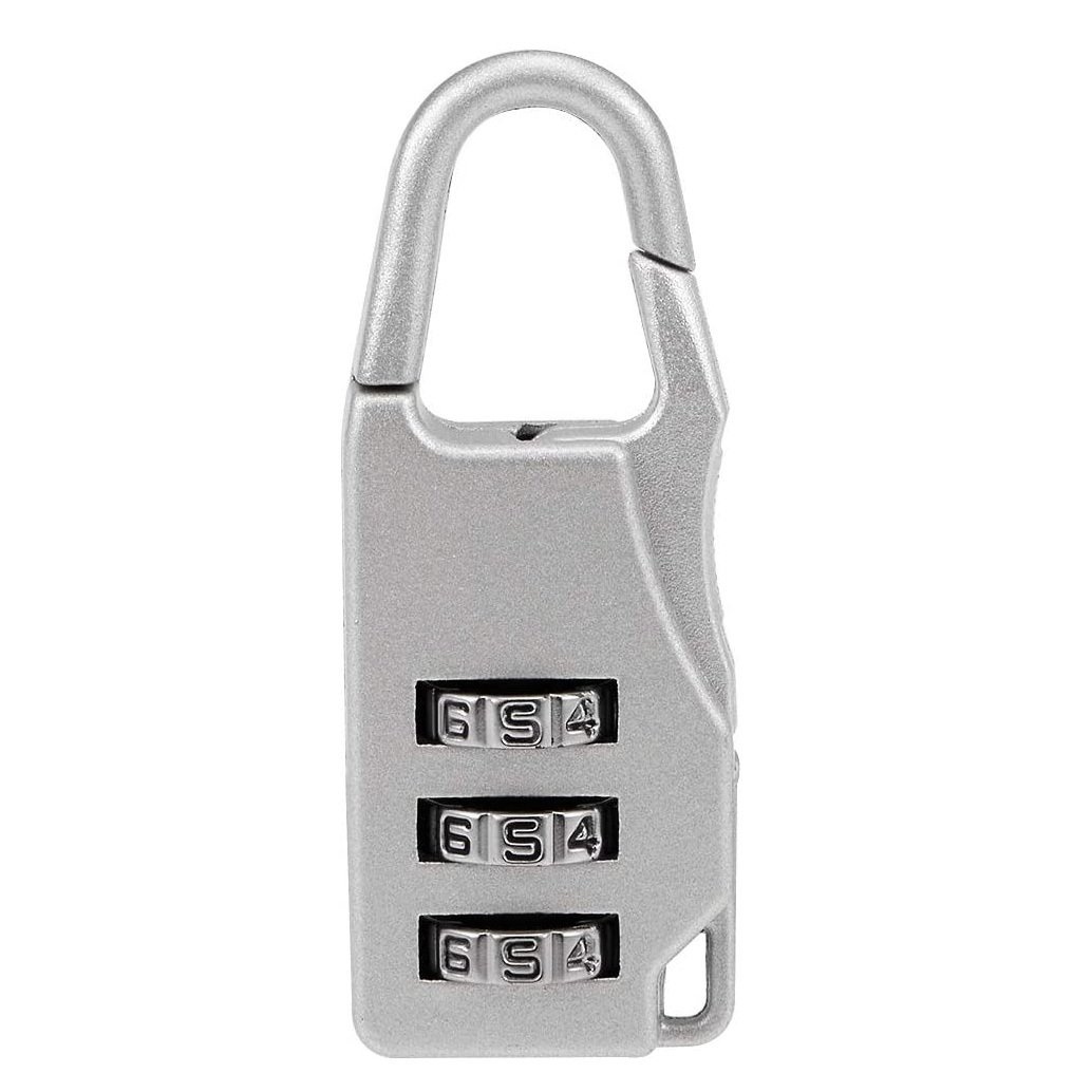 5 x Combination Locks Bags Suitcase Lockers Luggage Padlocks (Silver)