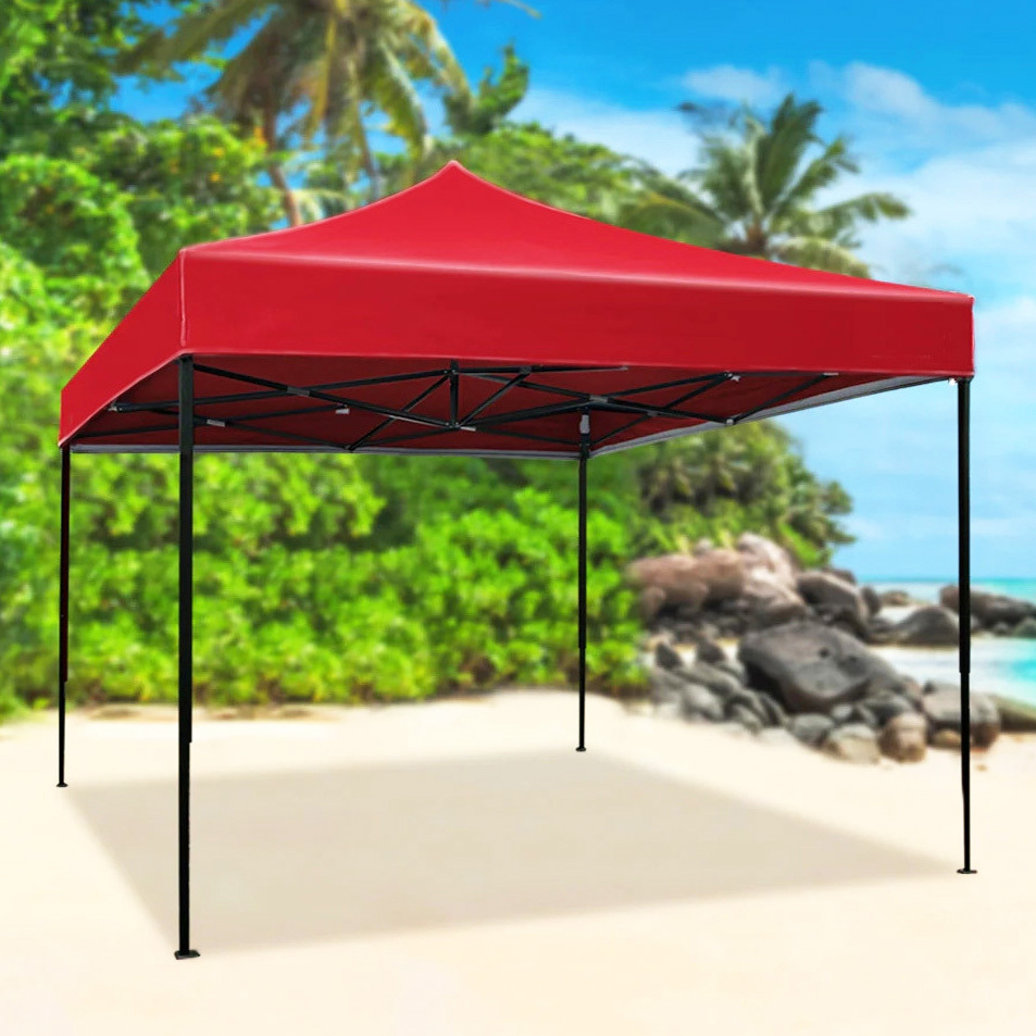 3m x 3m Outdoor Market Gazebo Tent (Red)