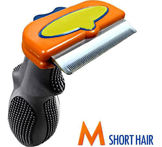 Pet Deshedding Tool Fur Eliminator for Dog (Short Hair M)