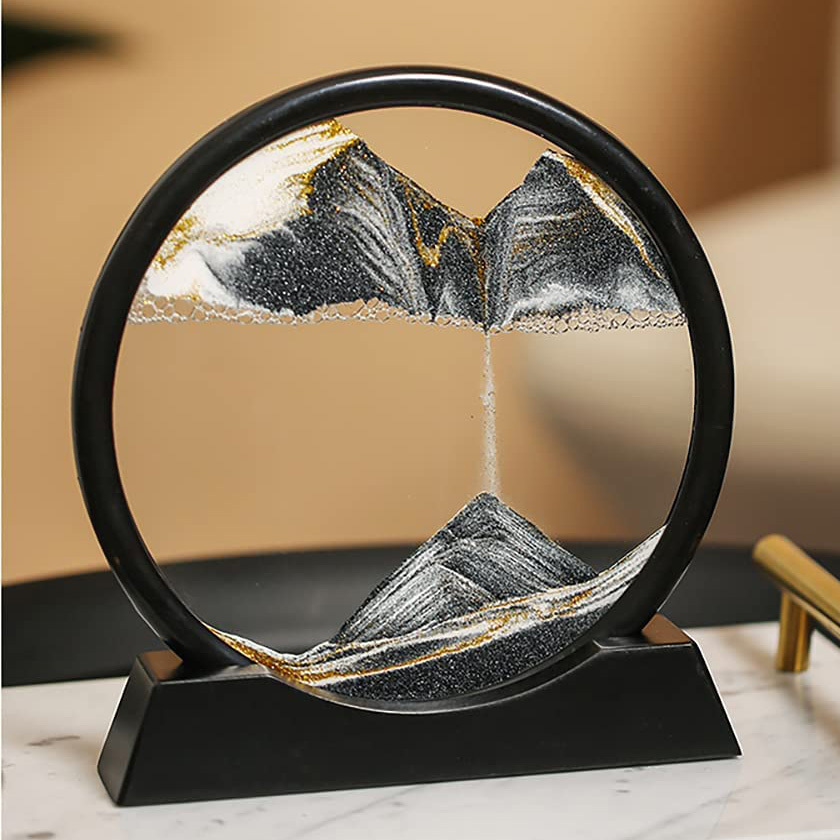 Moving Sand Art Sandscape 3D Painting Decor Ornament Cool Gift 