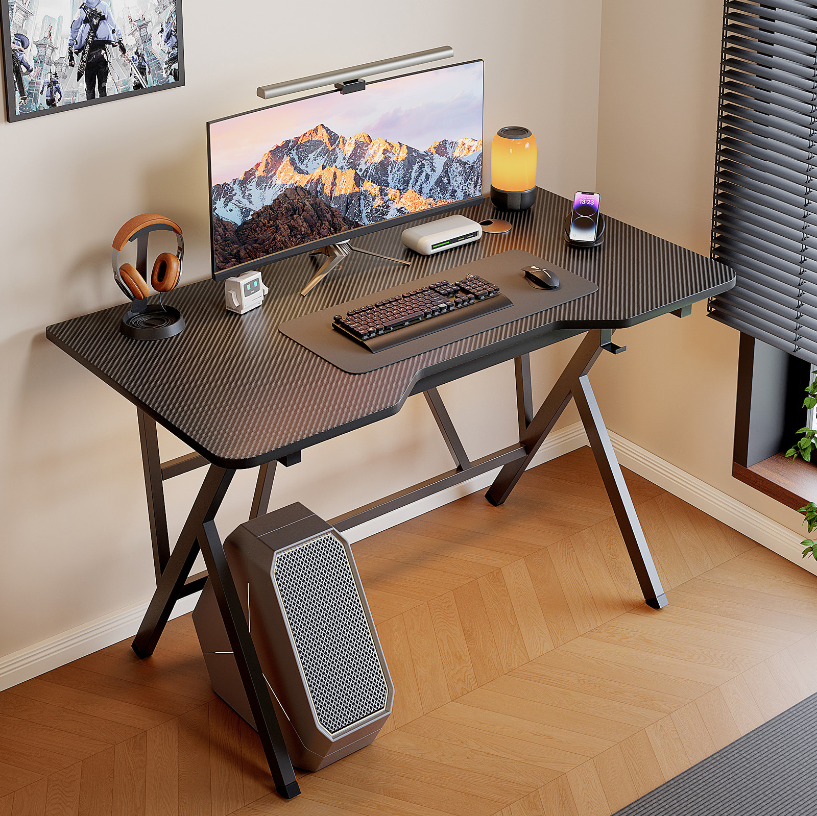 Vertex Modern Multifunctional Ergonomic Computer Desk