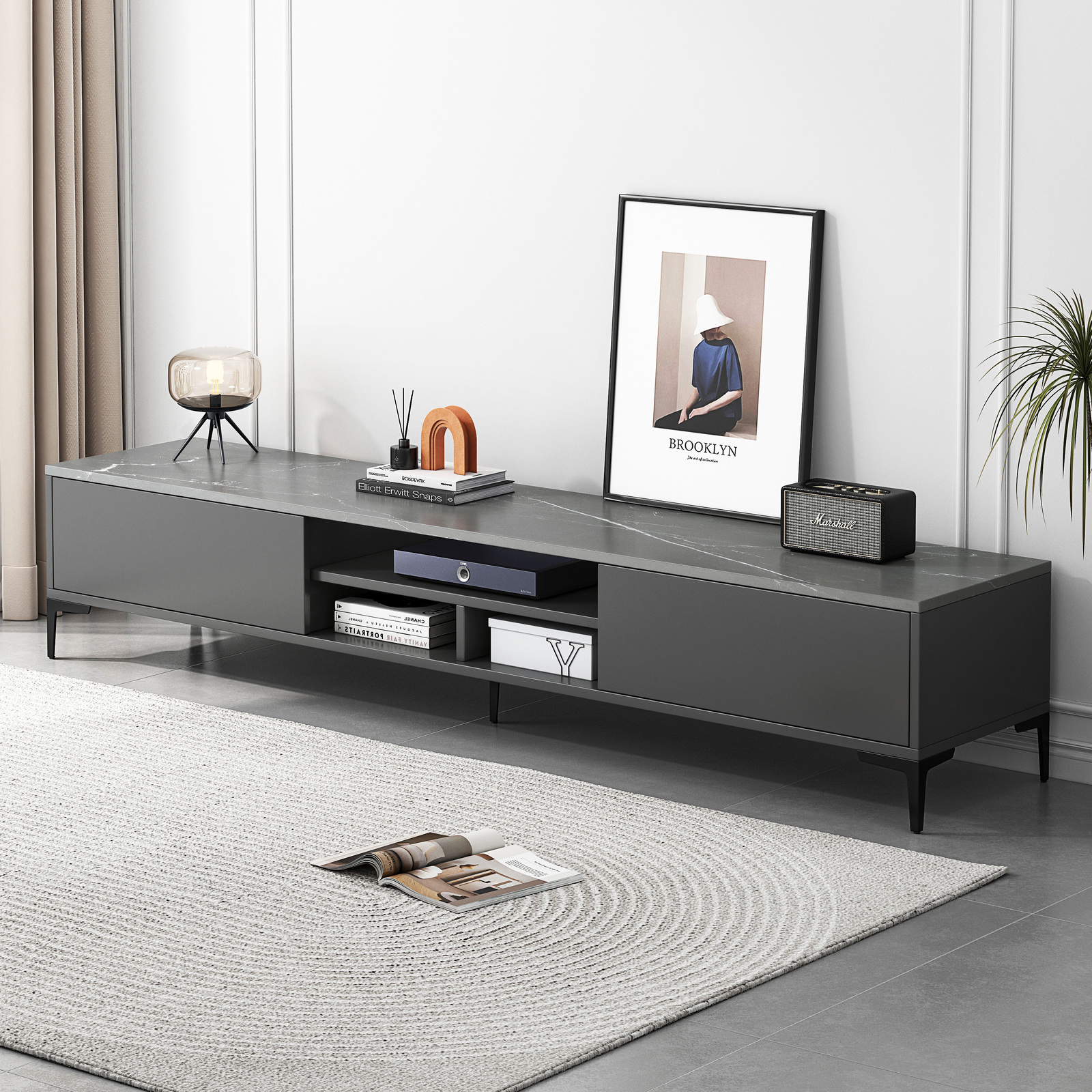 Minimalist TV Cabinet Entertainment Unit 140cm 