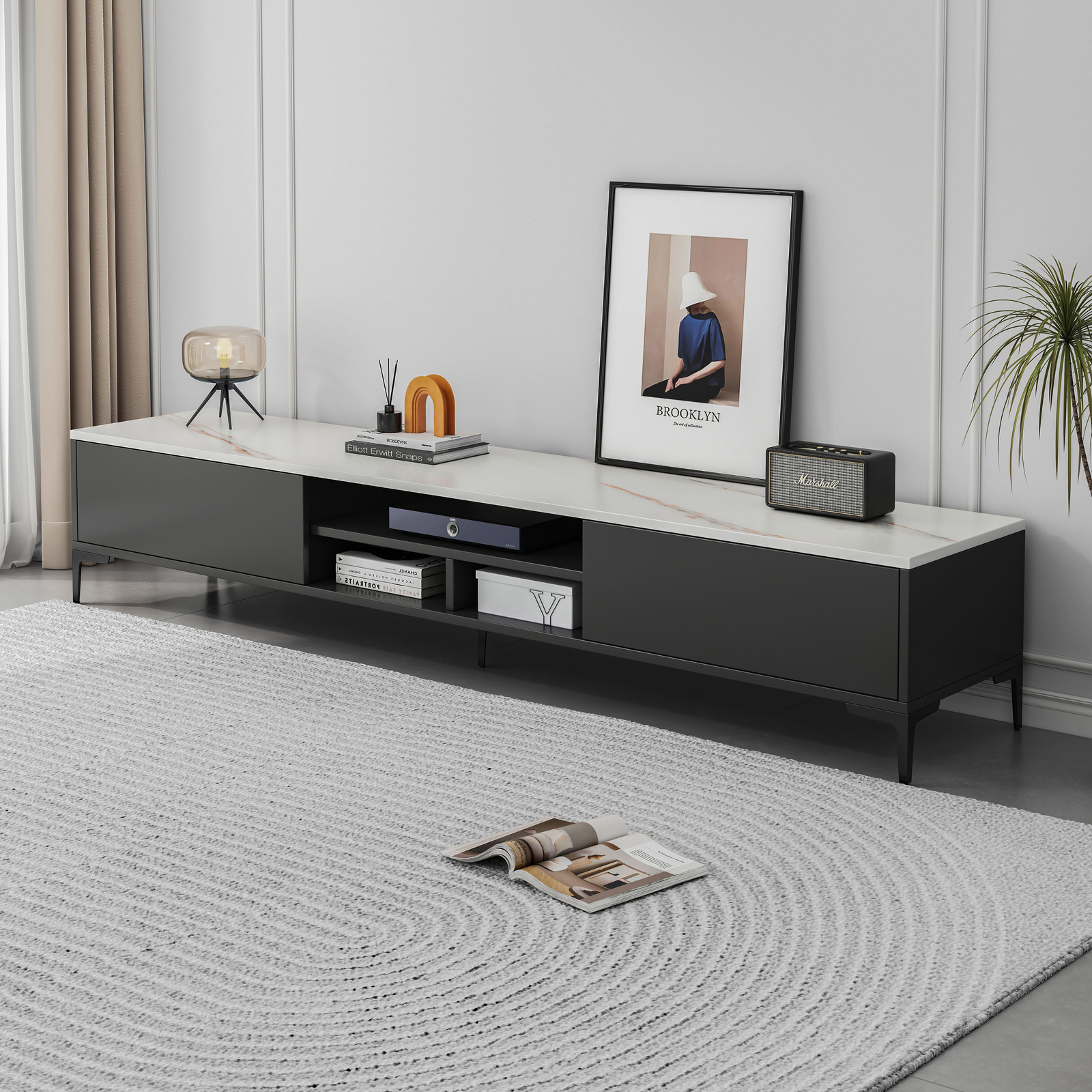 Minimalist TV Cabinet Entertainment Unit 160cm 