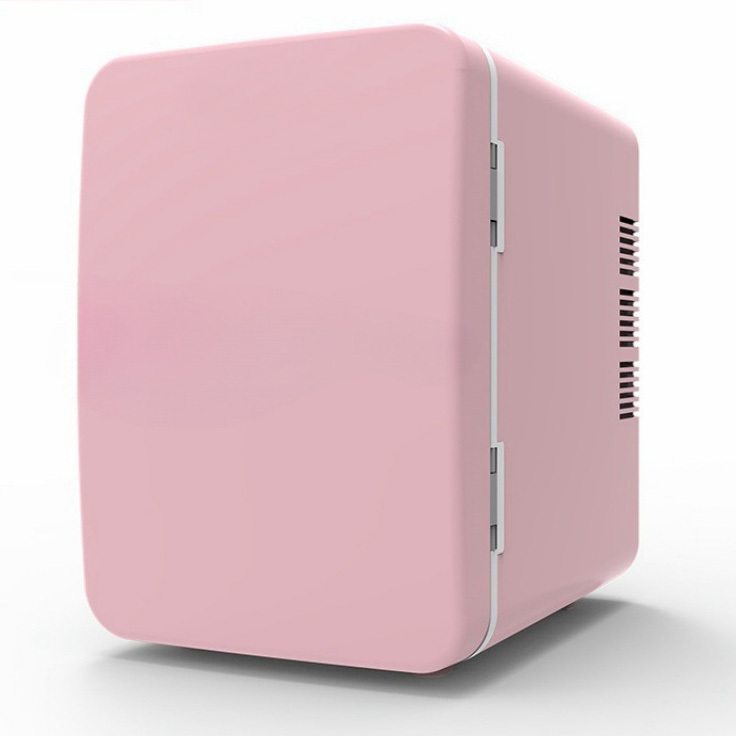 Compact Mini Fridge Portable Skincare Drinks Snacks Cooler - Pink