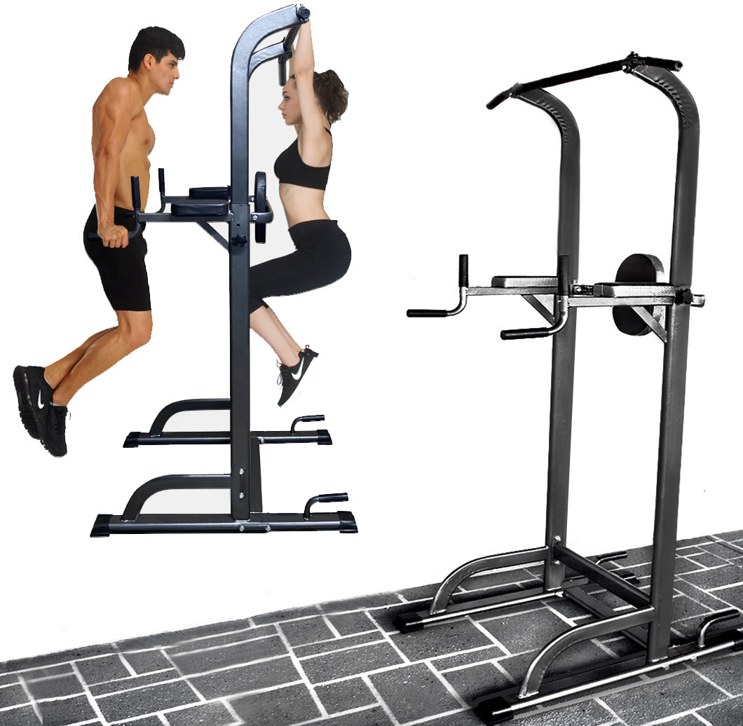 Power Tower Dip Bar Pull Up Stand Fitness Station 