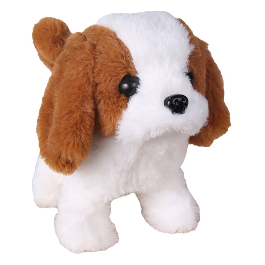 Cute Realistic Plush Puppy Dog Walking Barking Pet Toy