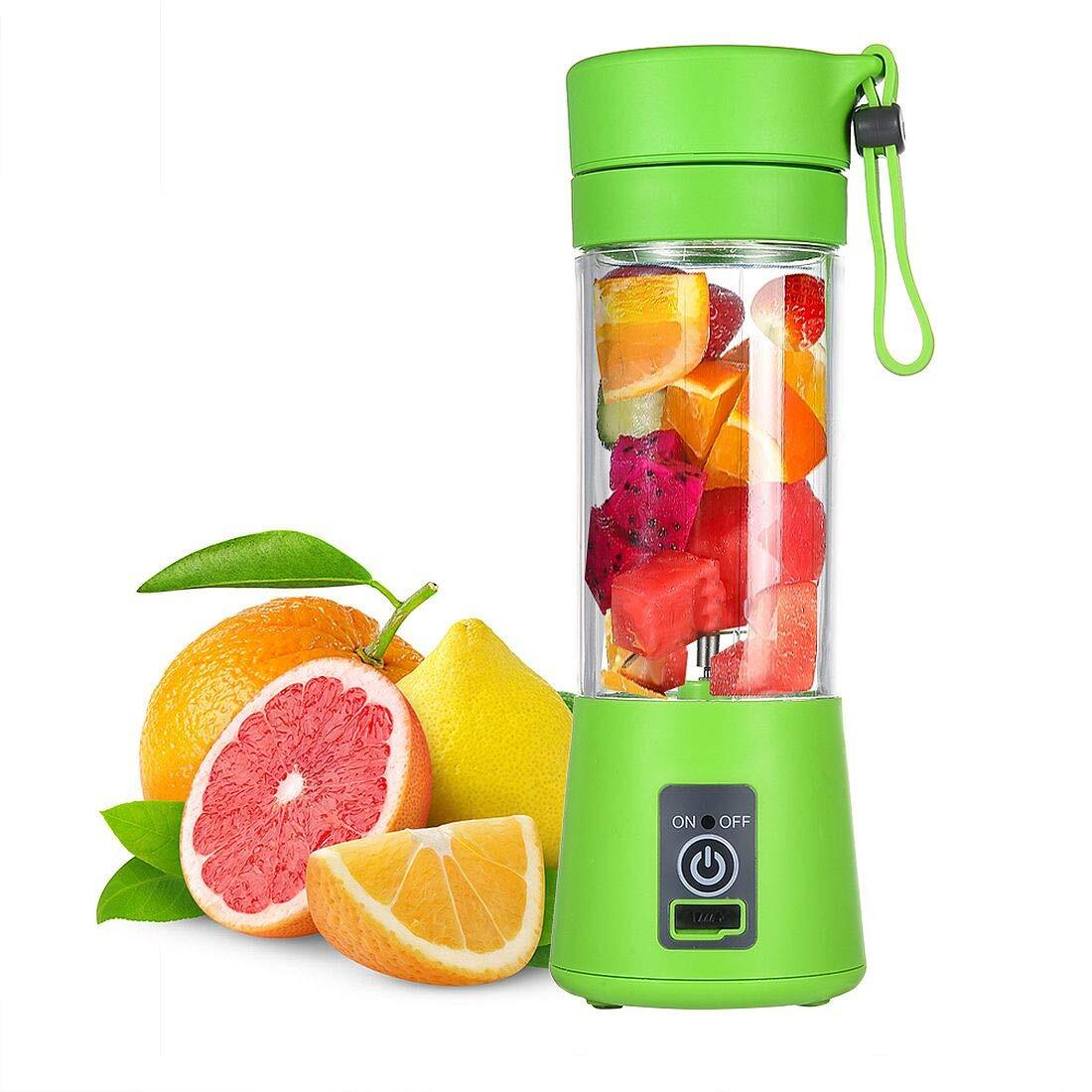 Portable Glass Juicer Blender Mini Mixer Smoothie Maker (Green)