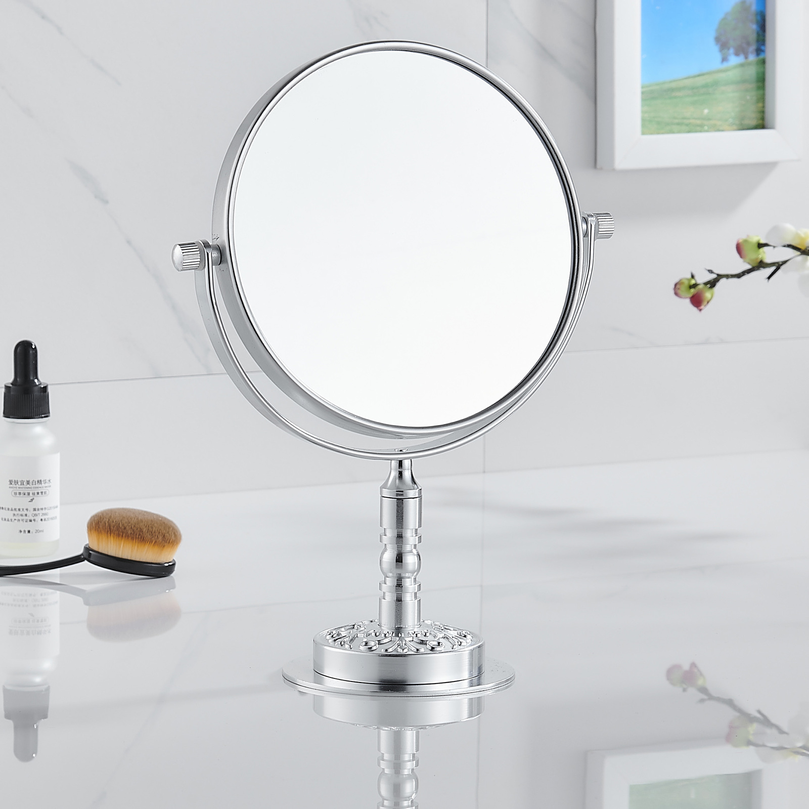 Deluxe Double Sided Magnifying Makeup Vanity Cosmetic Mirror 