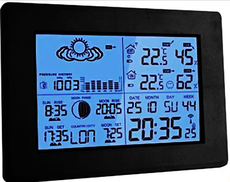 Multi-function Wireless Weather Station Barometer with Outdoor Remote Sensor 