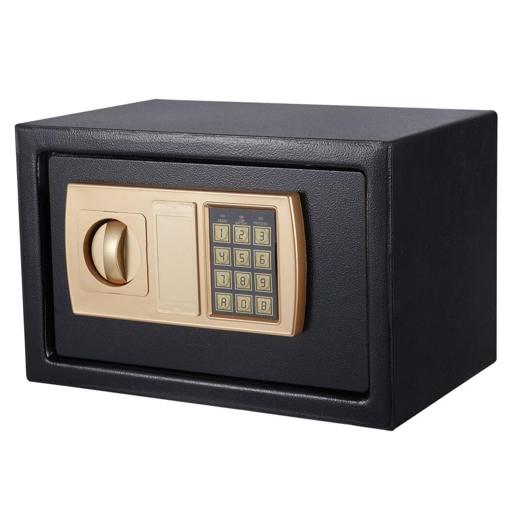 Digital Home Safe with Keypad and Key Lock Fireproof Anti-Theft 