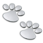 2 x Cute Pawprint Car Home Sticker Badge Auto Decal Stickers