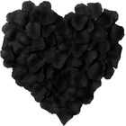 100 Wedding Bridal Flower Rose Petals (Elegant black)