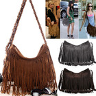 Designer Suede Fringe Bag