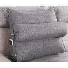 Paradise Adjustable Chair Seat Head Pillow & Back Lumbar Support Cushion (Grey)