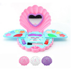 3-Layer Beauty Princess Girl's Pearl Shell Makeup Case Play Set