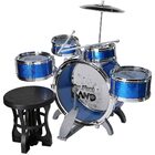 6PCS Kids Jazz Drum Musical Educational Instrument Toy Set (Blue)