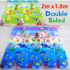 2m Double Sided Ocean Alphabet & Animal Fun Baby Kids Play Mat