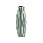 Flower Vase Ceramic Look Plastic Vase (Sage Green)