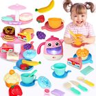 48-Piece Music Tea Party Teapot Pretend Food Toy Play Set