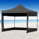 3-Side Gazebo Walls 3m x 3m (Opaque Black Walls Only)