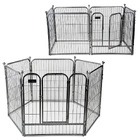 Premium Heavy Duty Metal Pet Dog Exercise Playpen Enclosure Fence Cage (50x60 x 6)