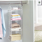 Expand Wardrobe Organiser 4 Shelf Closet Hanging Rack