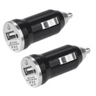 2 x USB Car Charger Cigarette Lighter Converter