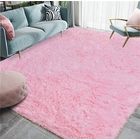 4m Extra Large Soft Shag Rug Carpet Mat (Pink, 400 x 200)