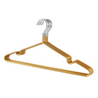 10 x Pack Metal Clothes Coat Hangers - Gold