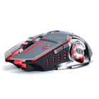 Free Wolf X8 Gaming Wireless Mechanical RGB Optical Mouse (Space Grey)