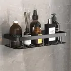 Premium Aluminum Wall Mounted Bathroom Shower Shelf Rustproof Storage Rack